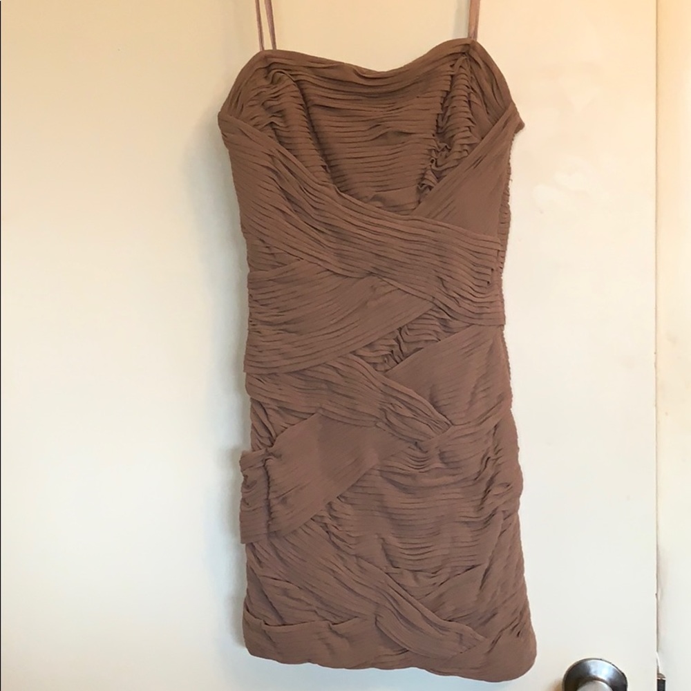 BCBG, strapless dress